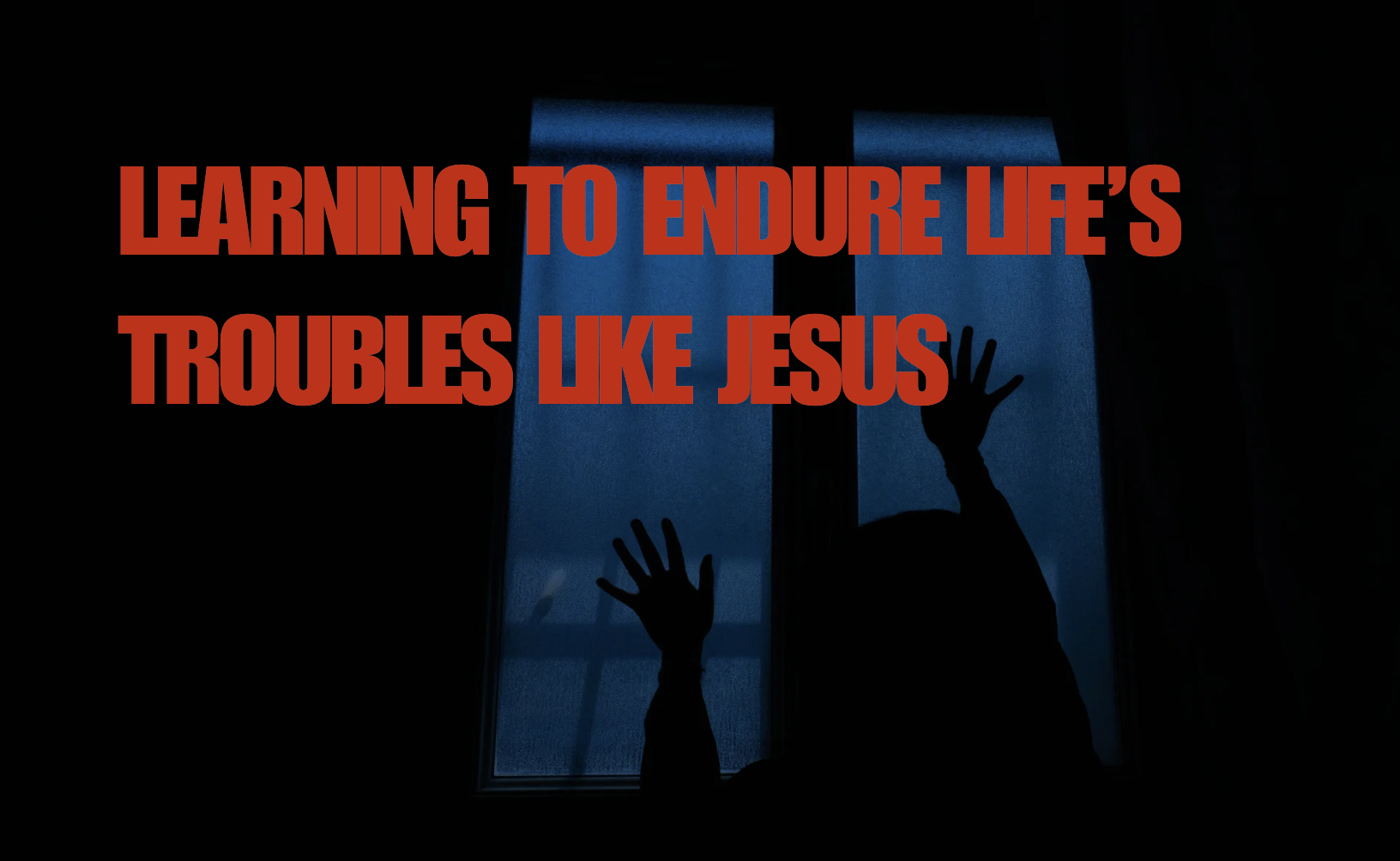 LEARNING TO ENDURE LIFE’S TROUBLES LIKE  JESUS